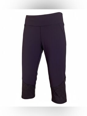 Victoria Sport Capri Leggings Size XL Maroon Yoga Pant Activewear Cycling